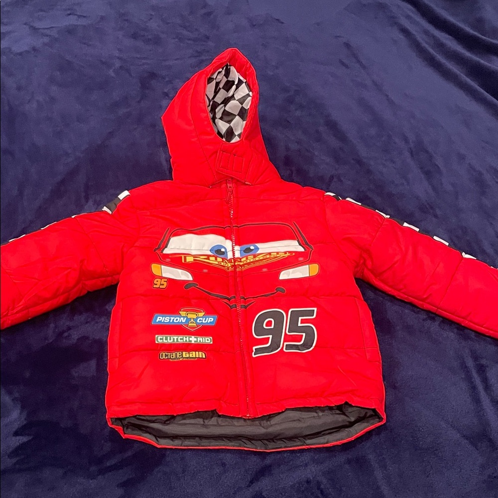 Disney Cars Red Lightning McQueen Jacket only use one time